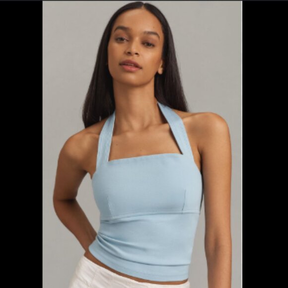 Brand New By Anthropologie Structured Halter Top - Picture 3 of 4